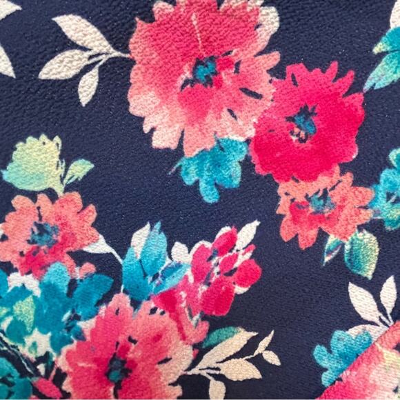 Stitch Fix Status Top Womens Size S Blue Pink Floral Off Shoulder Colorful NWT - Picture 12 of 12